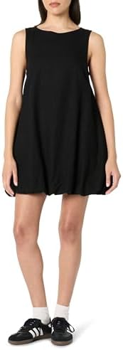 The Drop Women&#39;s Sleeveless Bubble Hem Mini Dress