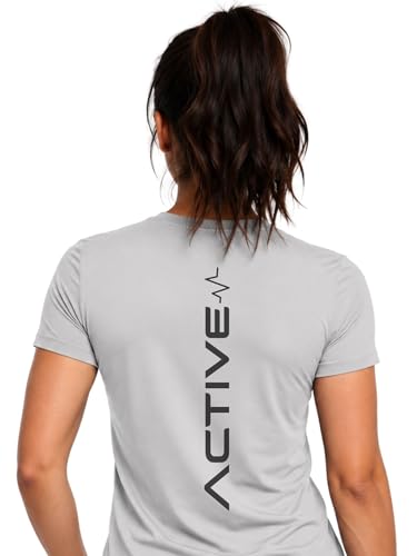 Image of 3Colors Women's Active Dry Fit Sports Active T-Shirt | Quick Dry Gym Workout Tee | Athletic Running Training Top-Active Signal