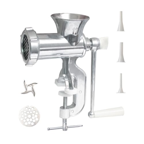 Molinillo de carne, agitado de carne,Molilla de de mechero de carne de aleación - Herramientas de cocina de servicio pesado Máquina de procesador de alimentos para molienda, picado, preparación de com