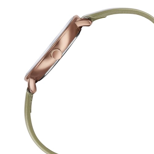 Image of Sonata Sleek Silver Dial Leather Strap Analog Watch for Women-8191QL01