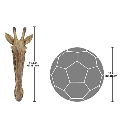 Design Toscano QS91811 Animal Mask of the Savannah Wall Sculpture - Giraffe
