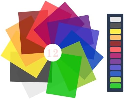 Filtri Colore Trasparenti A4 Per Luci - Set 6 Colorati Per Fotografia E LED - Foto 3