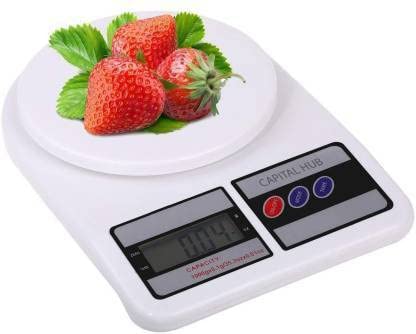 Electronic Kitchen Digital Weighing Scale, Multipurpose (White, 10 Kg) Weighing Scale??(White)