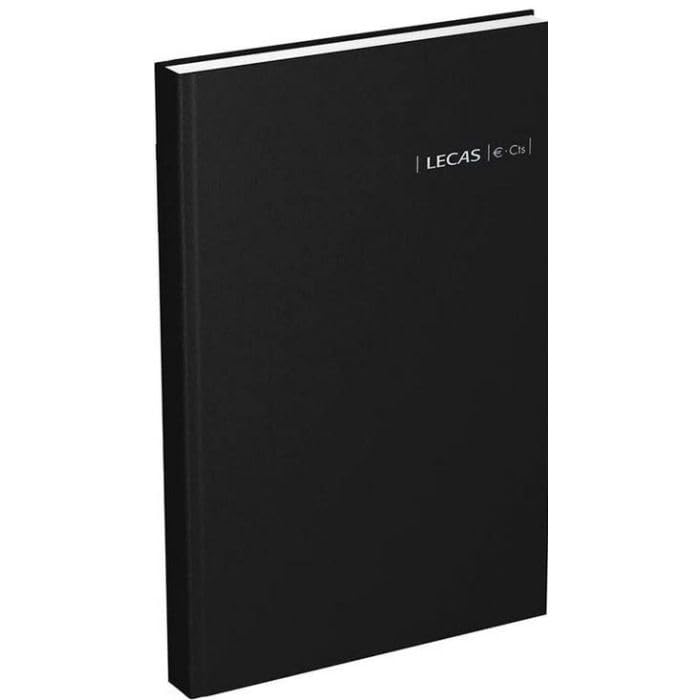 Lecas - 1 Agenda Civil Journalier Couronne Travers Euro Cents Noir - Janvier 2025 à Décembre 2025 - Format 12 x 17 cm