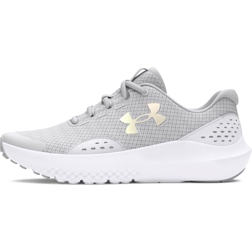 Under Armour GGS Surge 4 Zapatillas para Correr, Niñas, Halo Gray, 35.5 EU