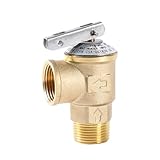 Witproton 150PSI Temperature and Pressure Relief Valve 3/4' NPT Threaded, Push to Connect Brass...