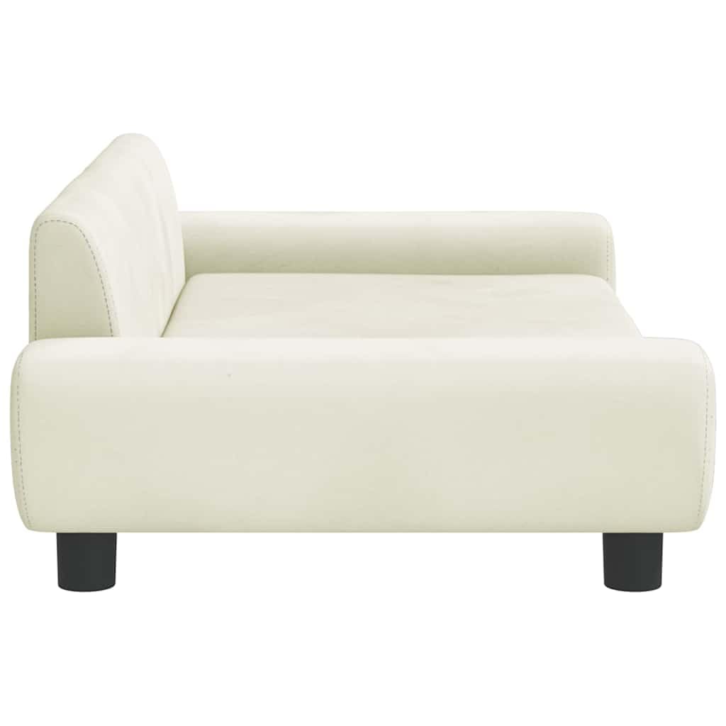 Kanapa dla psa kremowa 100 x 54 x 33 cm