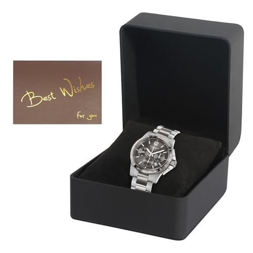 HFDONGL Uhrenbox Einzel Uhrenhalter Uhrenaufbewahrung PU Leder Uhren Aufbewahrungsbox mit Abnehmbarem Kissen Tragbare Uhrenkasten zur Aufbewahrung von...