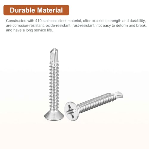 Vis auto-taraudeuses bois sur métal pour fixation de meubles argent