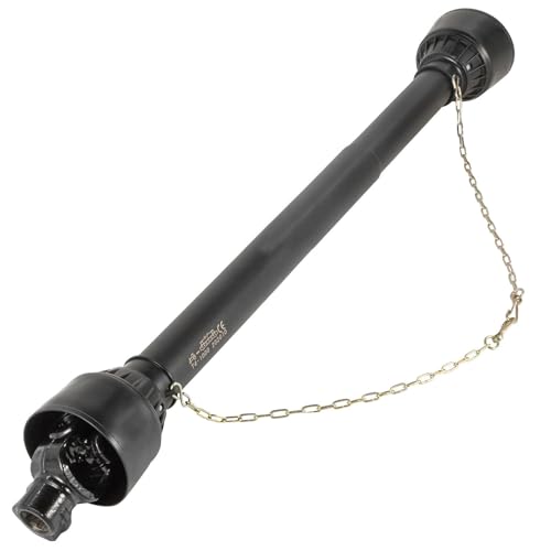 XXParts PTO Shaft PTO Drive Shaft 1-3/8"" x 6 Spline Ends Round End T4 43""-61"", Replacement for VEVOR OEM, Black