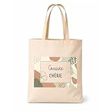 TOTE BAG EN TOILE DE COTON Sac cabas textile conçu pour un usage quotidien, adapté au transport d’objets personnels, documents ou courses légères.