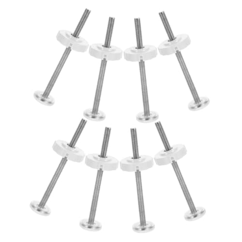 Yardwe 8 Piezas Partes De Barandilla Repuestos para Puertas De Verano Piezas De Repuesto para Puertas De Puerta para Bebés con Soporte De Hardware Abs Silver