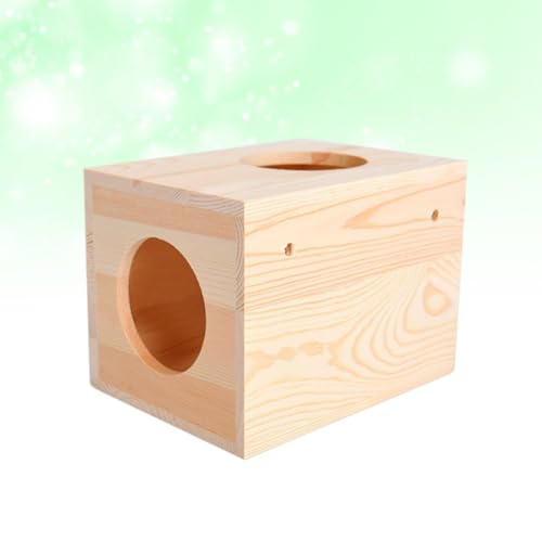 Casa de hámster de madera segura para ejercicio de cobayas 6