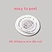 Emma Pink Studio Homemade Jam, Personalized Jam Packed with Love Labels for Gift, Handmande Items, Bakery Business Stickers, Homemade Party Favors, Various Sizes (Peach)