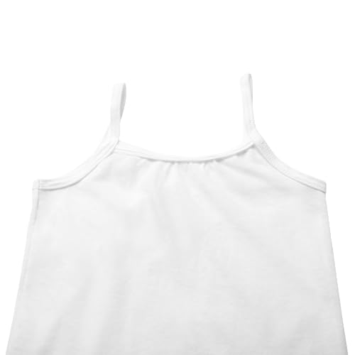 Image of Hanes Girls' Camisole, 100% Cotton Tagless Cami, Toddler Sizing, Multiple Packs & Colors Available