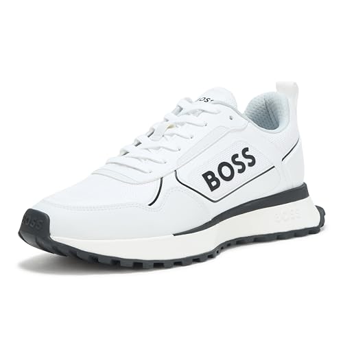 Image of BOSS Men's Big Logo Mesh Mix Lace Up Sneaker