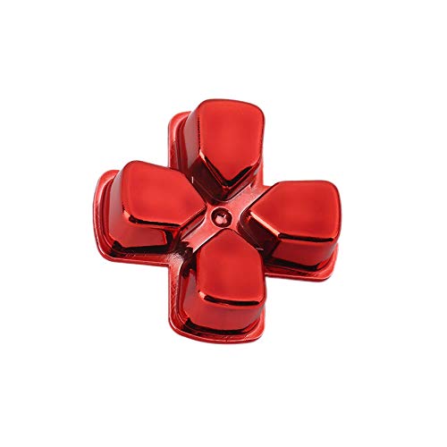 New Full Chrome Button Replacement Mod Game Kit for Playstation 4 PS4 Controller Joystick Video Game Playstation Red Color