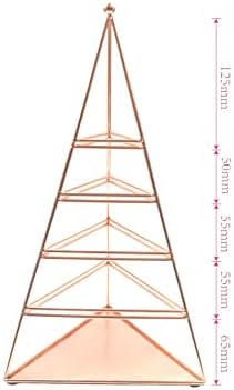 Earring Holder Stand - Jewellery Rack Tray Galeara Pyramida 34cm - Bracelet holder (Rose Gold)