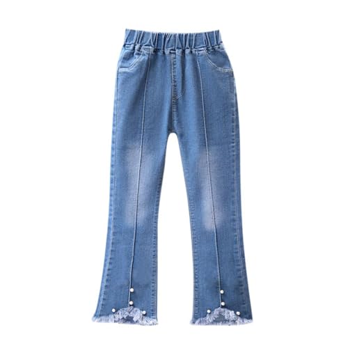 Girls Casual Jeans Elastic Waist Denim Wide Leg Pants Toddler Trousers 12 Month Girl Winter Clothes