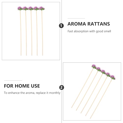 Palitos difusores de ratán natural x10 para aceites esenciales miniatura 3