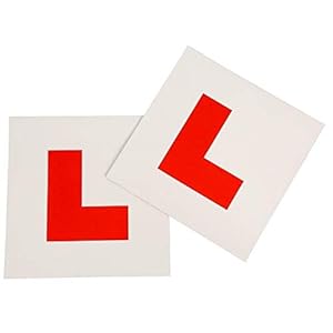 REQUISITE NEEDS 2 x Extra Strong Fully Magnetic L Plate L sign Stickers For New Drivers