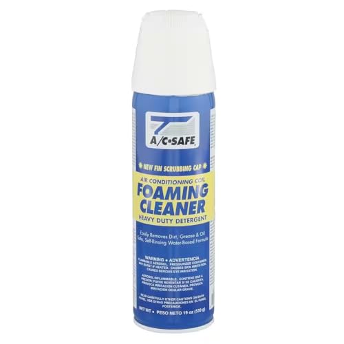 A/C Safe Air Conditioner Foaming Coil Cleaner With Attached Brush - 19 Oz