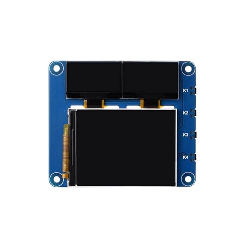 Pantalla principal LCD de 2 pulgadas con 2 pantallas secundarias azules HAT para proyectos de electrónica