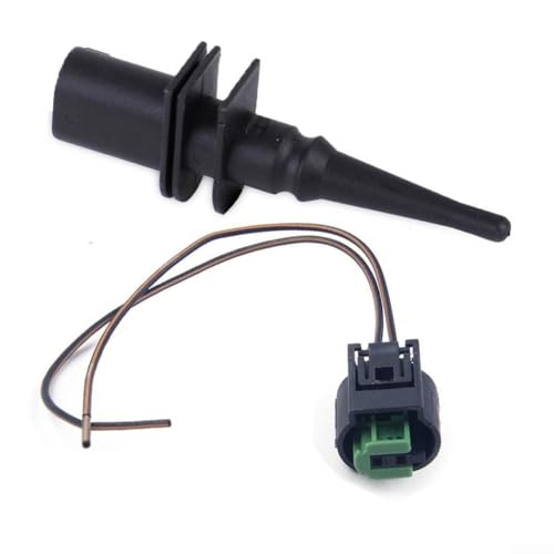 Sensor de temperatura ambiente exterior para BMW serie 5 E60 E61 modelo 65816936953 número de pieza con 2 pines y arnés de cableado del conector