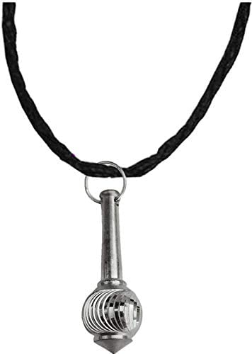 Handcrafted SIlver Plated Lord Bajrang Bali Hanuman Gada Pawanputra Hanumanji Gada Bajrangi Bhaijan Ghota, Hanuman Temple Fashion Pendant Religious Jewllery for Men/Women-image-9