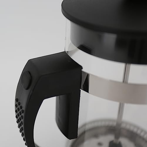 Tuut, Linha Vidro Borossilicato, Cafeteira de Prensa Francesa Cremeira, Preta, 600ml