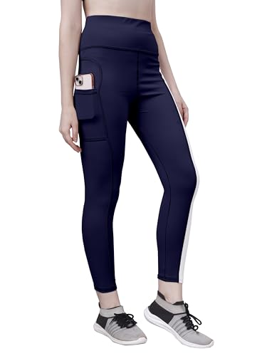 Image of Poojaran Workout Tight /Pants /Legging with Side Pocket, Stretchy Tights and a high Waist for Women and Girls' use in The Gym,Yoga,Running,Cycling