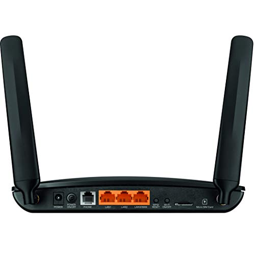 Image of TP-Link TL-MR6500v 300 Mbps 4G LTE Telephony Wireless Router and Dr Com Smart UPS 8000mAh Power Backup DRU-8000