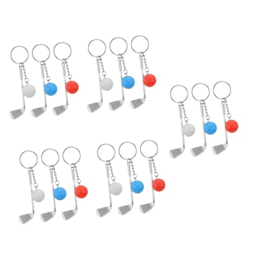 Porte-clés thème golf tricolore pour embellir votre sac de sport