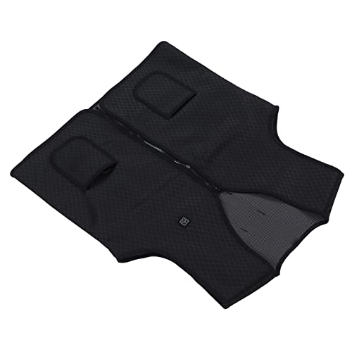 Gilet chauffant électrique USB en polyester vêtement thermique réglable lavable XL