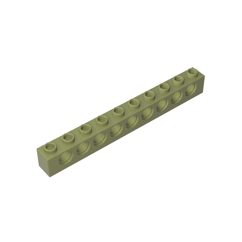 XYEIUGO 2730 Technology Brick Technic Brick 1x10 [9 Holes], 10 PCS