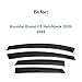 IG Window Visor for Hyundai Grand i10 Hatchback 2020-2023, Rain Guard Tape-On Extra Durable Sun Wind Side Vent Window Deflector Mugen Style, 2020 2021 2022 2023 (Hatchback Only)