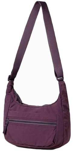 Bolso nylon cruzado impermeable para mujer casual miniatura 1