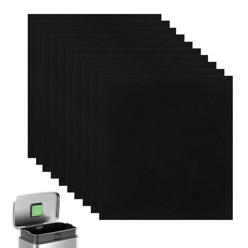 10 Piezas Filtros Antiolor para Cubo de Basura Filtros de Carbón Activado de Repuesto Evitar Olores Contenedores para Hacer Compost (11.5 x 10.5 cm)