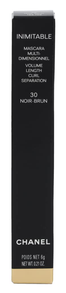 Chanel Inimitable Multi Dimensional Mascara Volume Length Curl Separation 30 Noir - Brown 6g/0.21oz