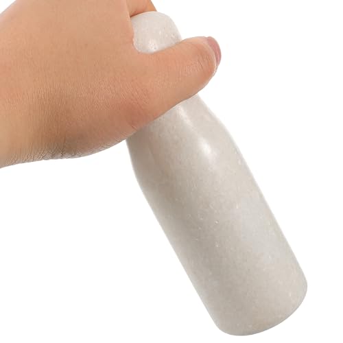 Mortero de piedra blanco Gatuida ergonómico para cocina y laboratorio 4