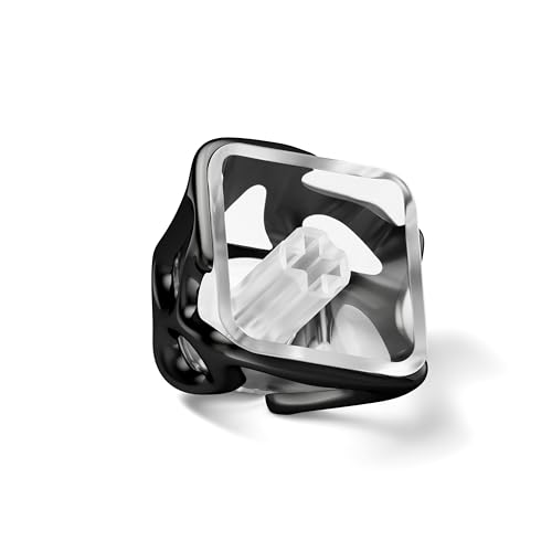 Image of GMKWTL XVX Black Custom Keycaps, Metal Liquid Transparent Key caps, 1U Keyboard Keycaps Replacement for Mechanical Keyboard