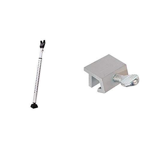 Master Lock 265D Door Security Bar, Pack of 1, White & Defender Security U 9819 Sliding Window Security Lock, Economy, Aluminum,(Pack of 4)