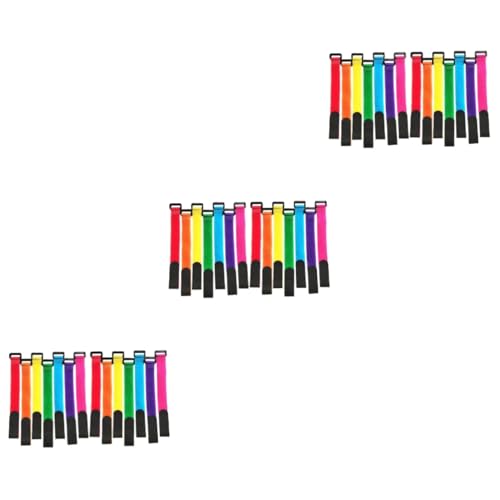 VANZACK 60pcs Fishing Rod Straps Reusable Fixing Ties for and Maintenance for Anglers Bait Tackle Organization Portable Fishing Accessories