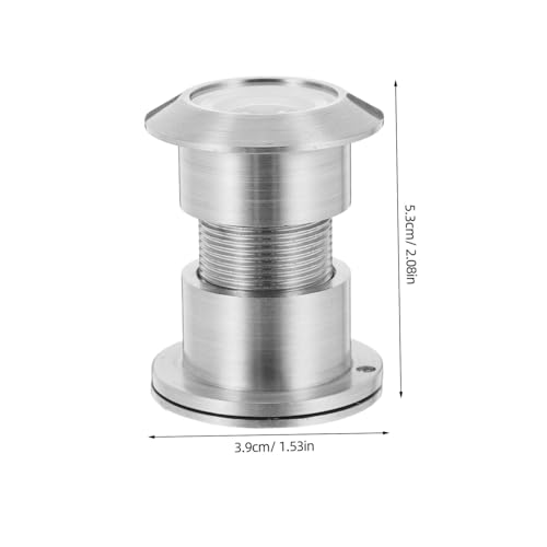 Visor de mirilla de ángulo ancho de latón para puertas gruesas, duradero, antimanipulación con cubierta protectora de lente, óptica de alta definición para seguridad en el hogar y la oficina miniatura 2