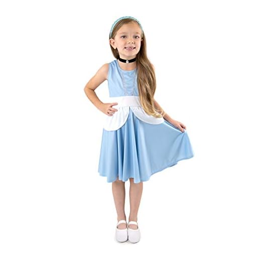 Little Adventures Cinderella Princess Twirl Dress (4) - Machine Washable Child Pretend Play and Party Dress with No Glitter