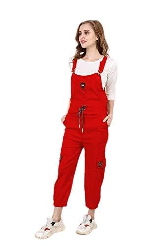 Women's Maxi Dungaree Red