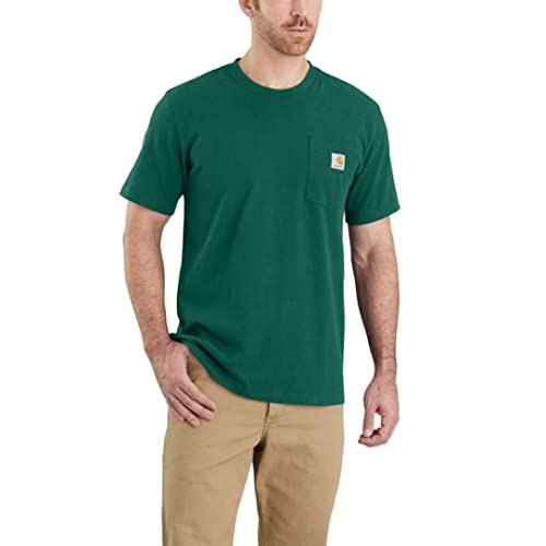 Carhartt Herren Pocket Work-Utility-T-Shirts, North Woods Heather, XL