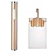 Price comparison product image Pantheraa Mini usb lighters rechargeable windproof flameless electronic Cigarette Lighter (Rose Gold)