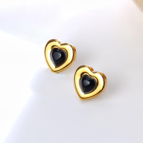 Image of Rubans Demi Fine Stainless Steel Stud Earrings Daily Gift for Women & Girls