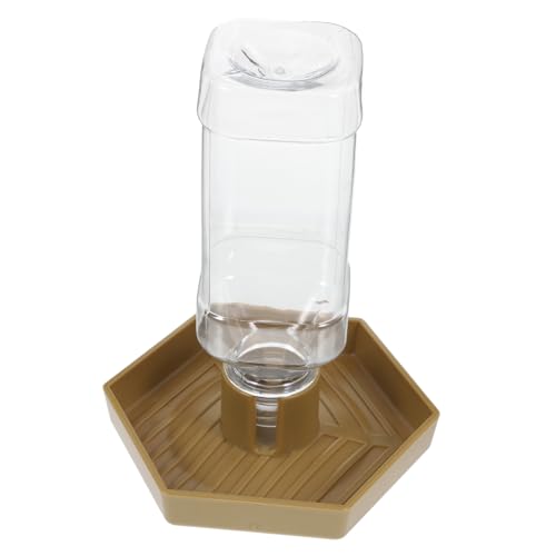 LIOOBO 爬虫類用自動給水器 コーナー型水皿 カメやトカゲの飲料水供給に 餌と水をけて設置可能 水槽内の省スペース設計で清潔管理しやすい